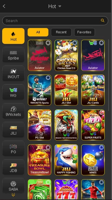 188PKR Game Categerious
